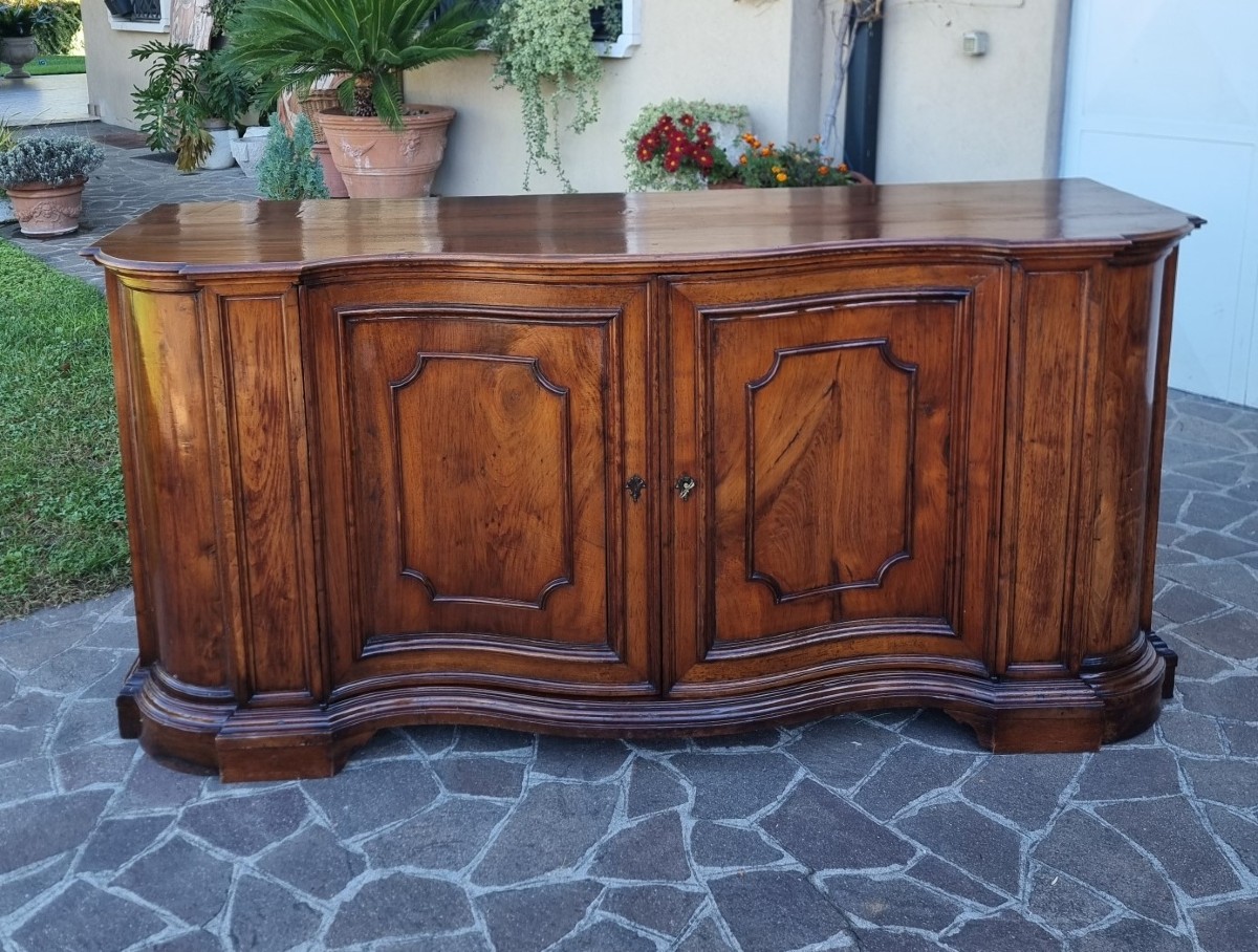 Credenza mossa del 700 in noce Venezia-photo-3