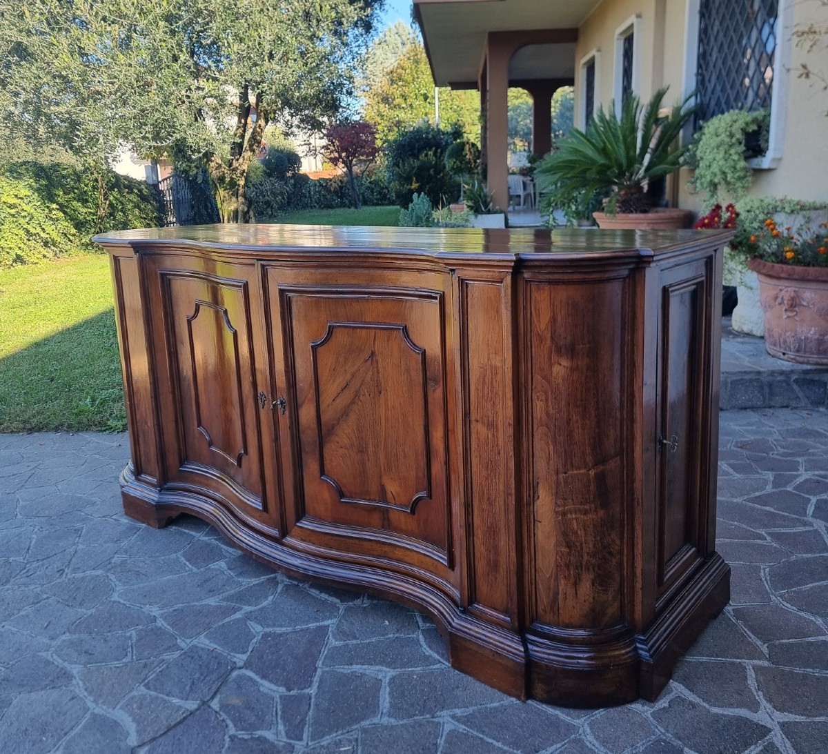 Credenza mossa del 700 in noce Venezia-photo-4