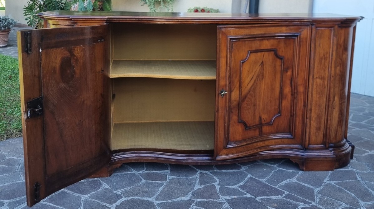 Credenza mossa del 700 in noce Venezia-photo-4