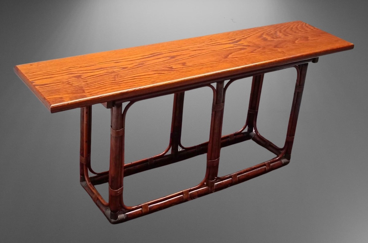 Tavolo design in palissandro anni ’80 mod. T5 di Tito Agnoli per Bonacina-photo-2