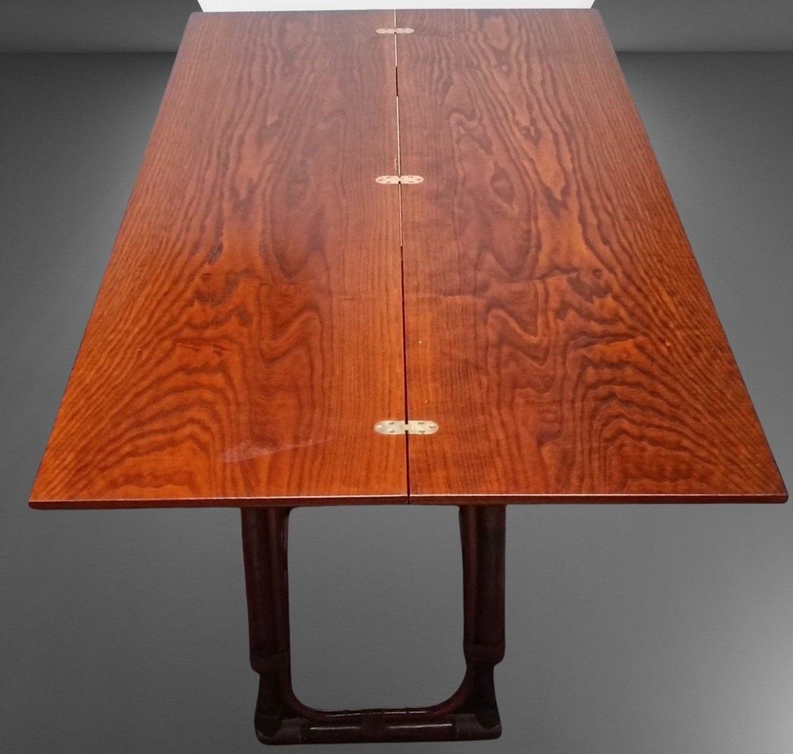 Tavolo design in palissandro anni ’80 mod. T5 di Tito Agnoli per Bonacina-photo-4