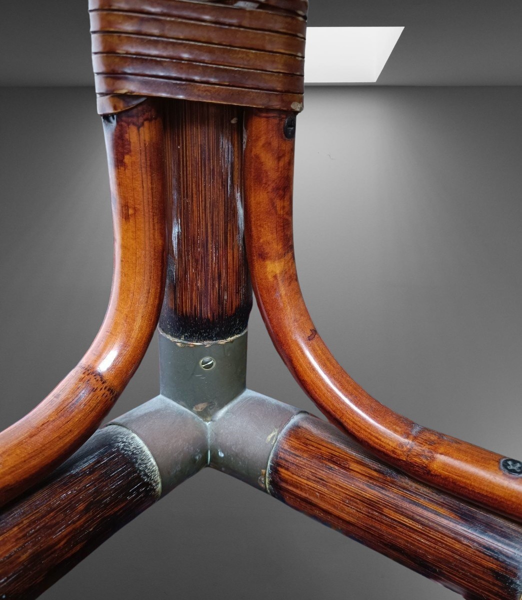 Tavolo design in palissandro anni ’80 mod. T5 di Tito Agnoli per Bonacina-photo-2