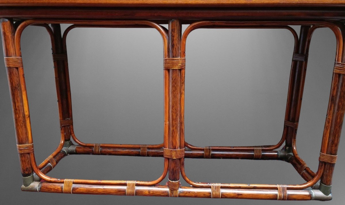 Tavolo design in palissandro anni ’80 mod. T5 di Tito Agnoli per Bonacina-photo-3