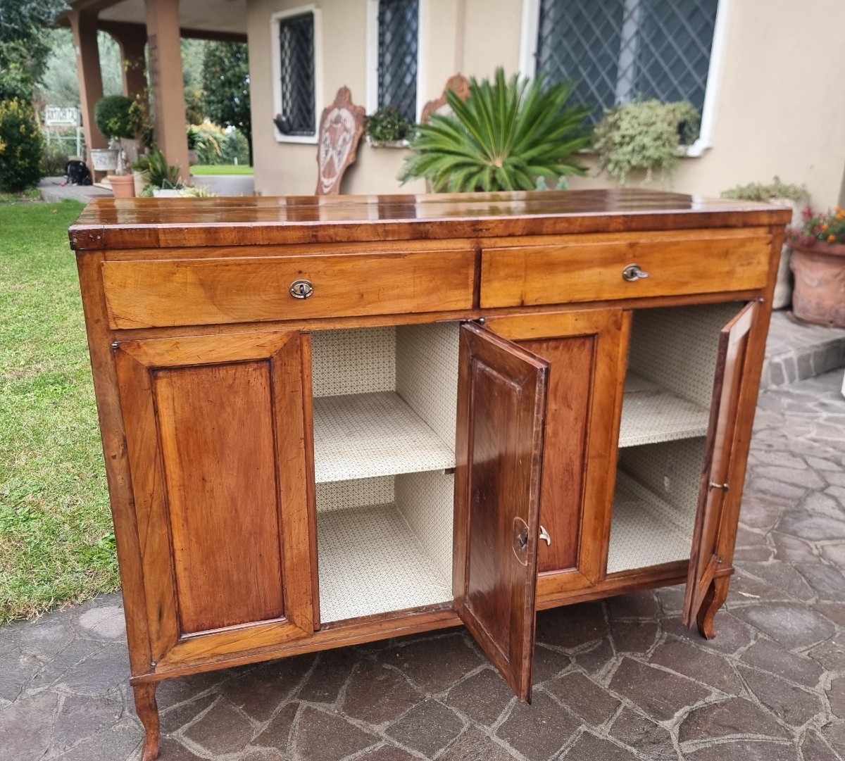 Credenza veneta dell’800 in noce-photo-3