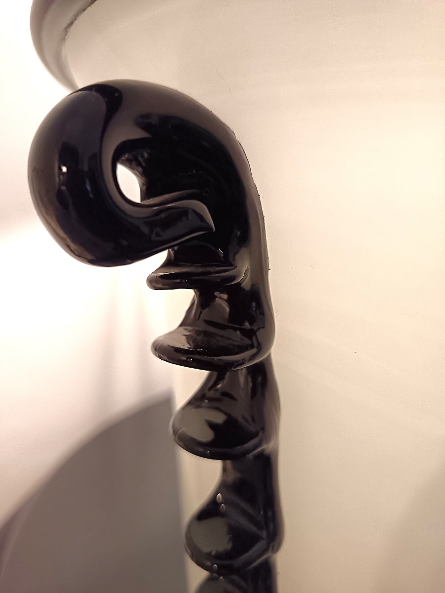 Coppia di vasi in pasta di vetro Murano 1940 Art Decò-photo-5