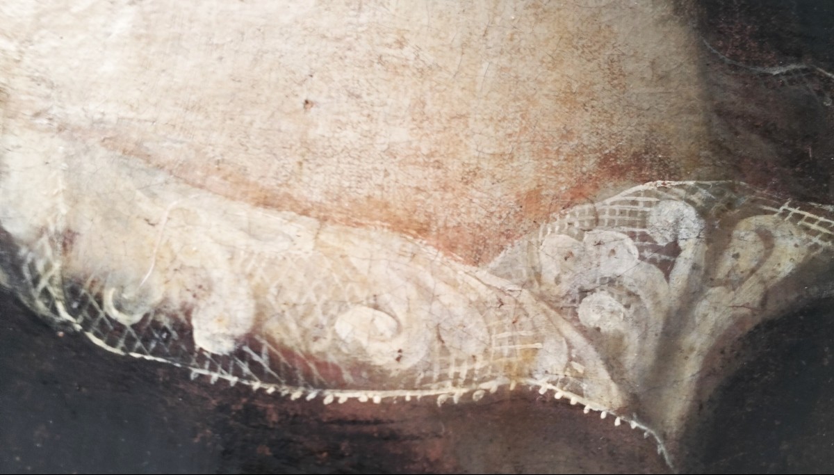 Olio su tela del ’700 – Nobildonna Veneziana-photo-2