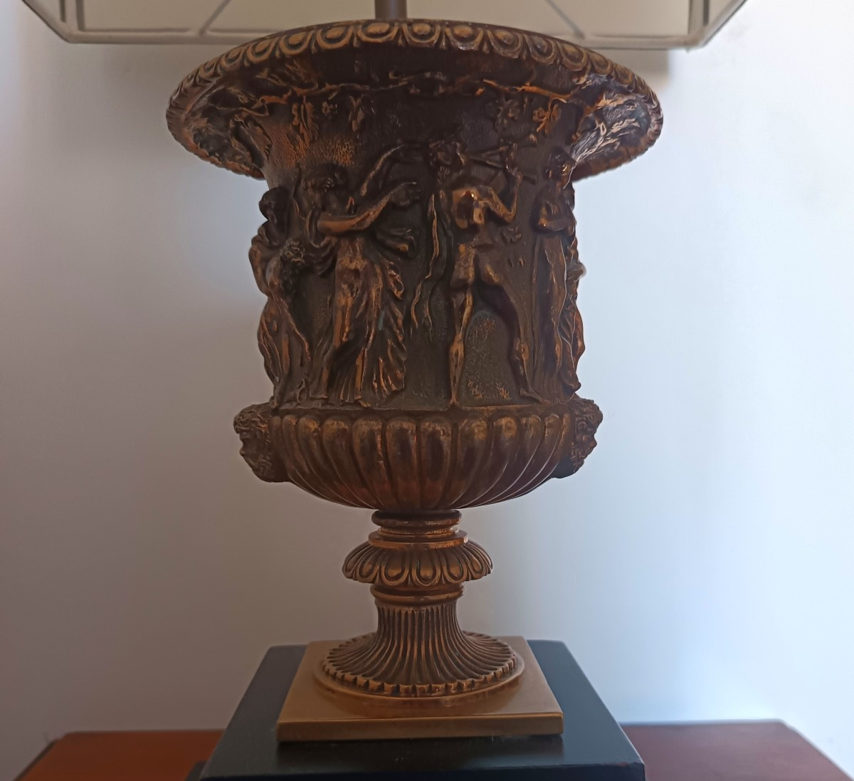 Coppia di paralumi in bronzo 1920 – Gran Tour-photo-1