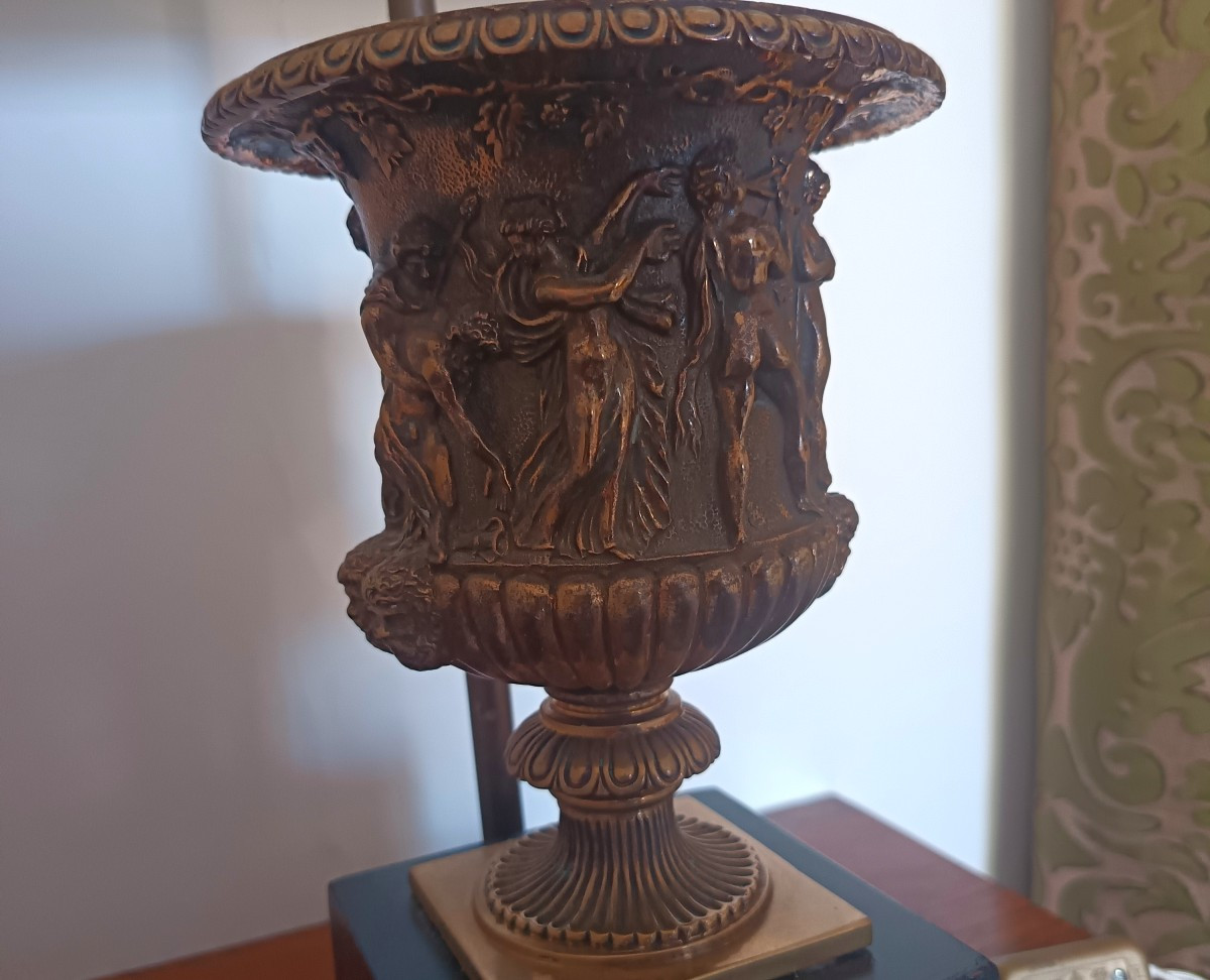 Coppia di paralumi in bronzo 1920 – Gran Tour-photo-2