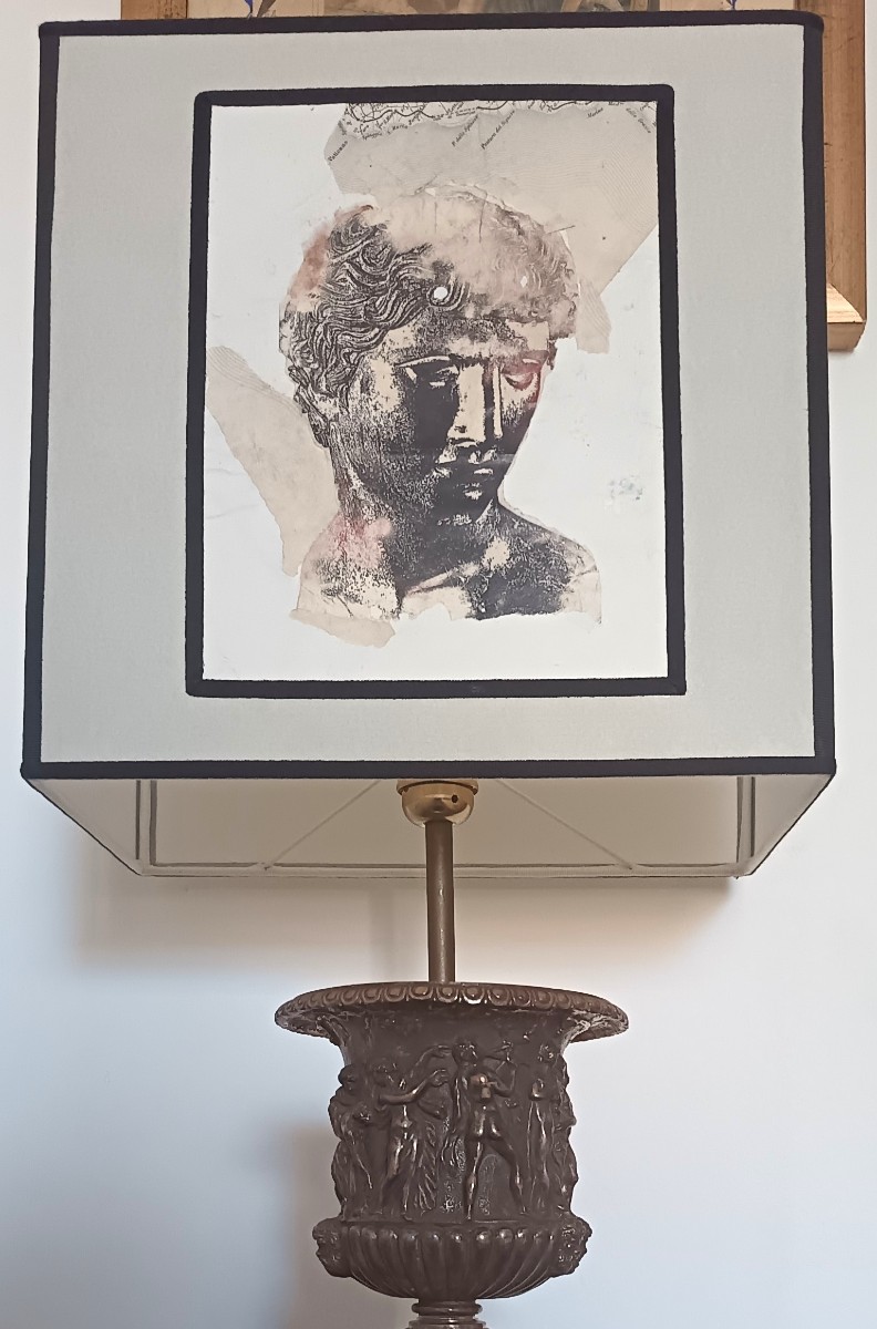 Coppia di paralumi in bronzo 1920 – Gran Tour-photo-4