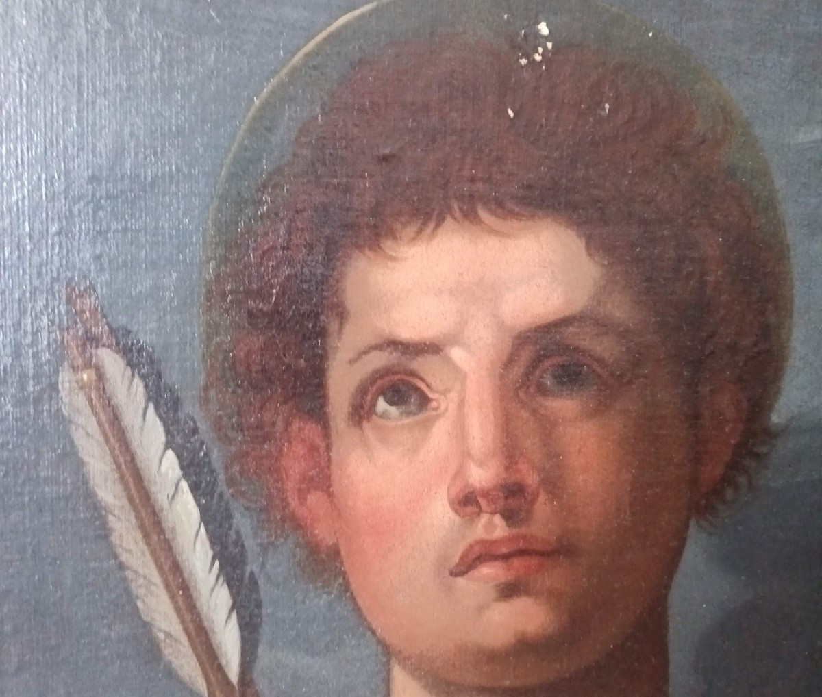 Olio su tela San Sebastiano primo ’700-photo-2