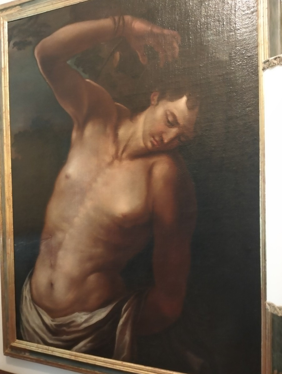 Olio su tela San Sebastiano del 600 – Att. Andrea Vaccaro-photo-2