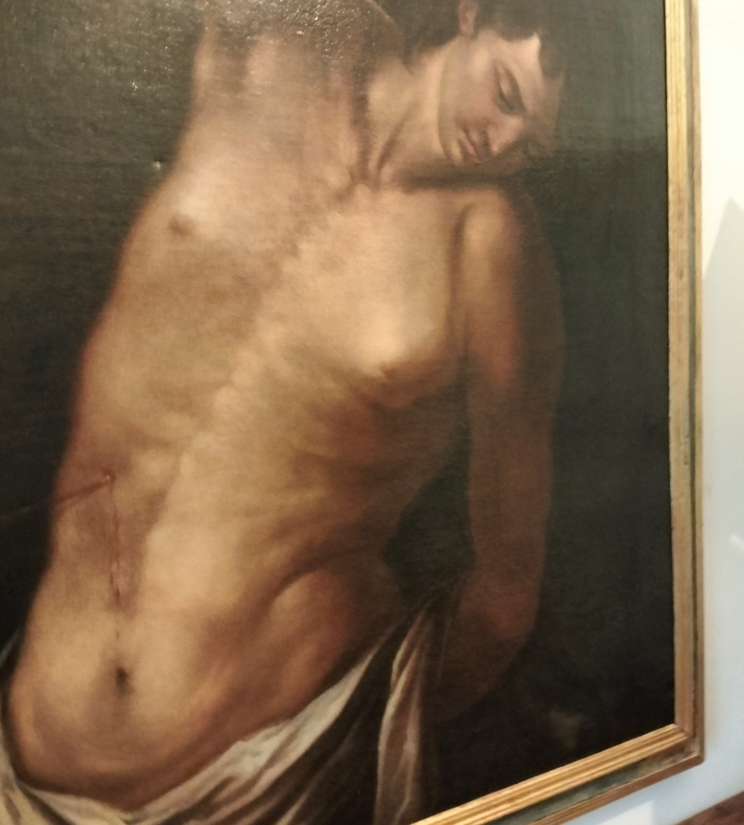 Olio su tela San Sebastiano del 600 – Att. Andrea Vaccaro-photo-4