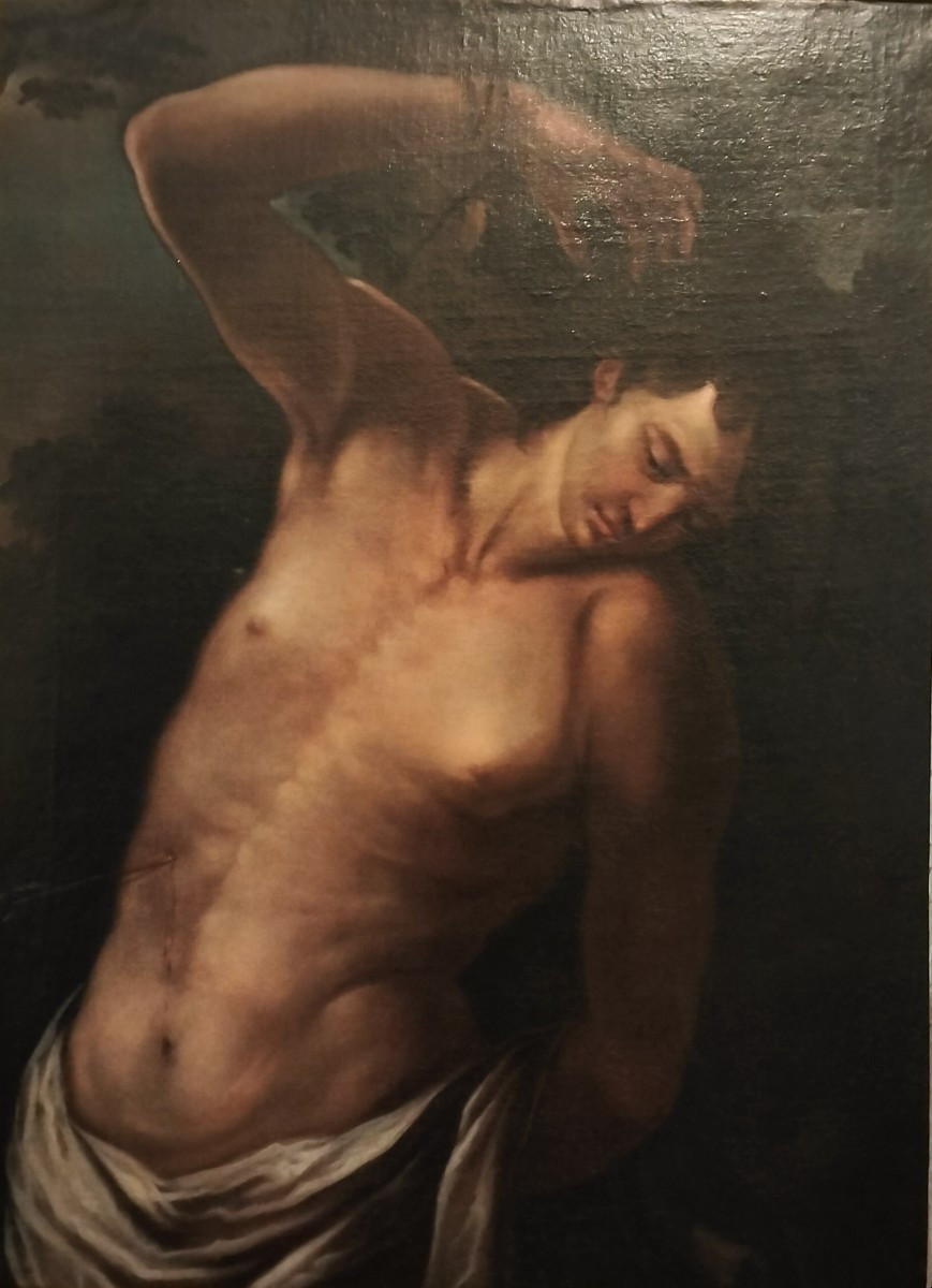 Olio su tela San Sebastiano del 600 – Att. Andrea Vaccaro-photo-2