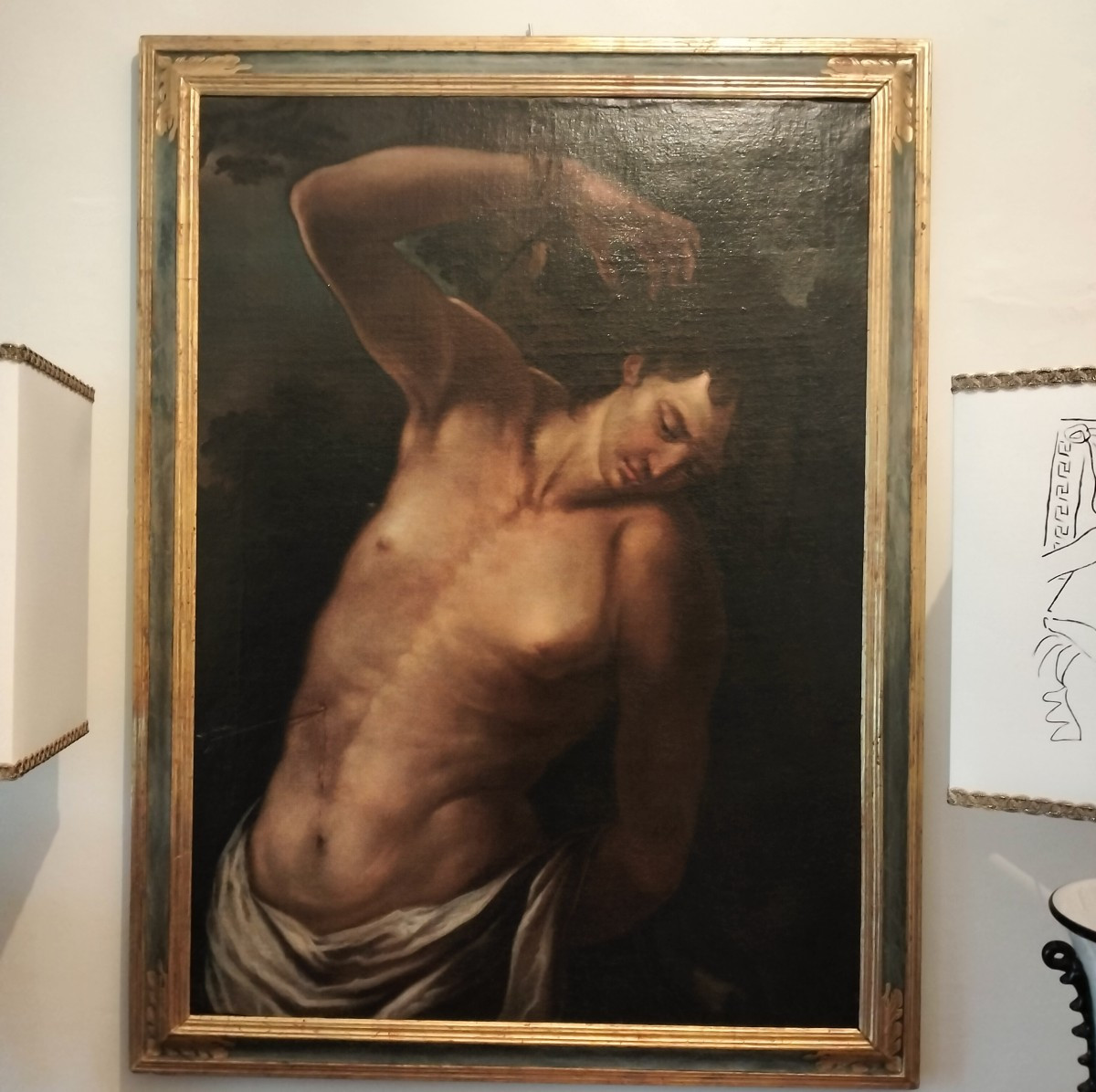 Olio su tela San Sebastiano del 600 – Att. Andrea Vaccaro