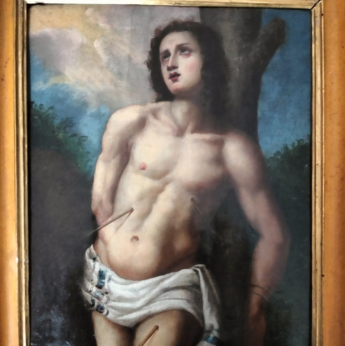 Olio su tela su tavola fine 500 – San Sebastiano-photo-3