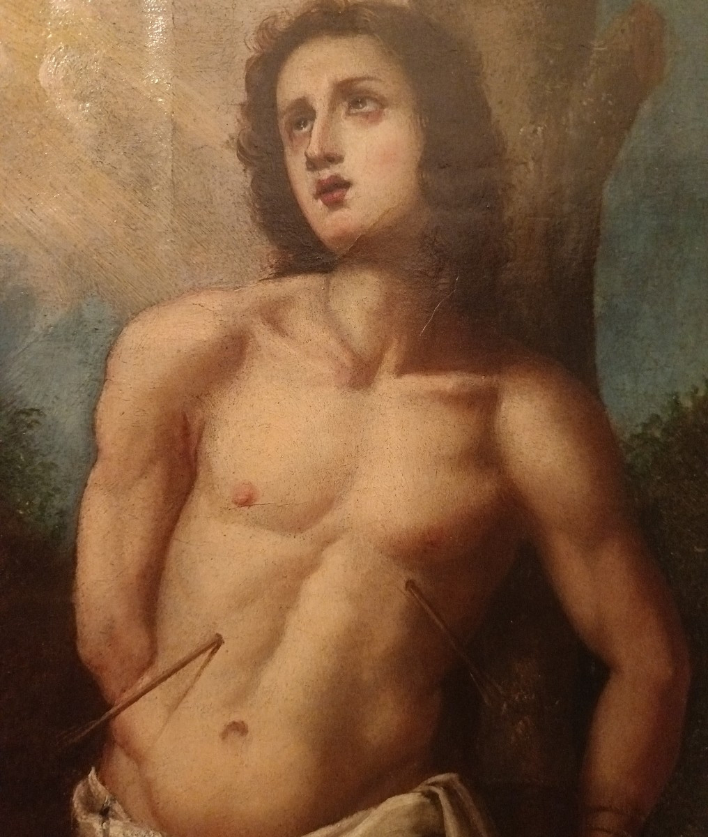 Olio su tela su tavola fine 500 – San Sebastiano-photo-2