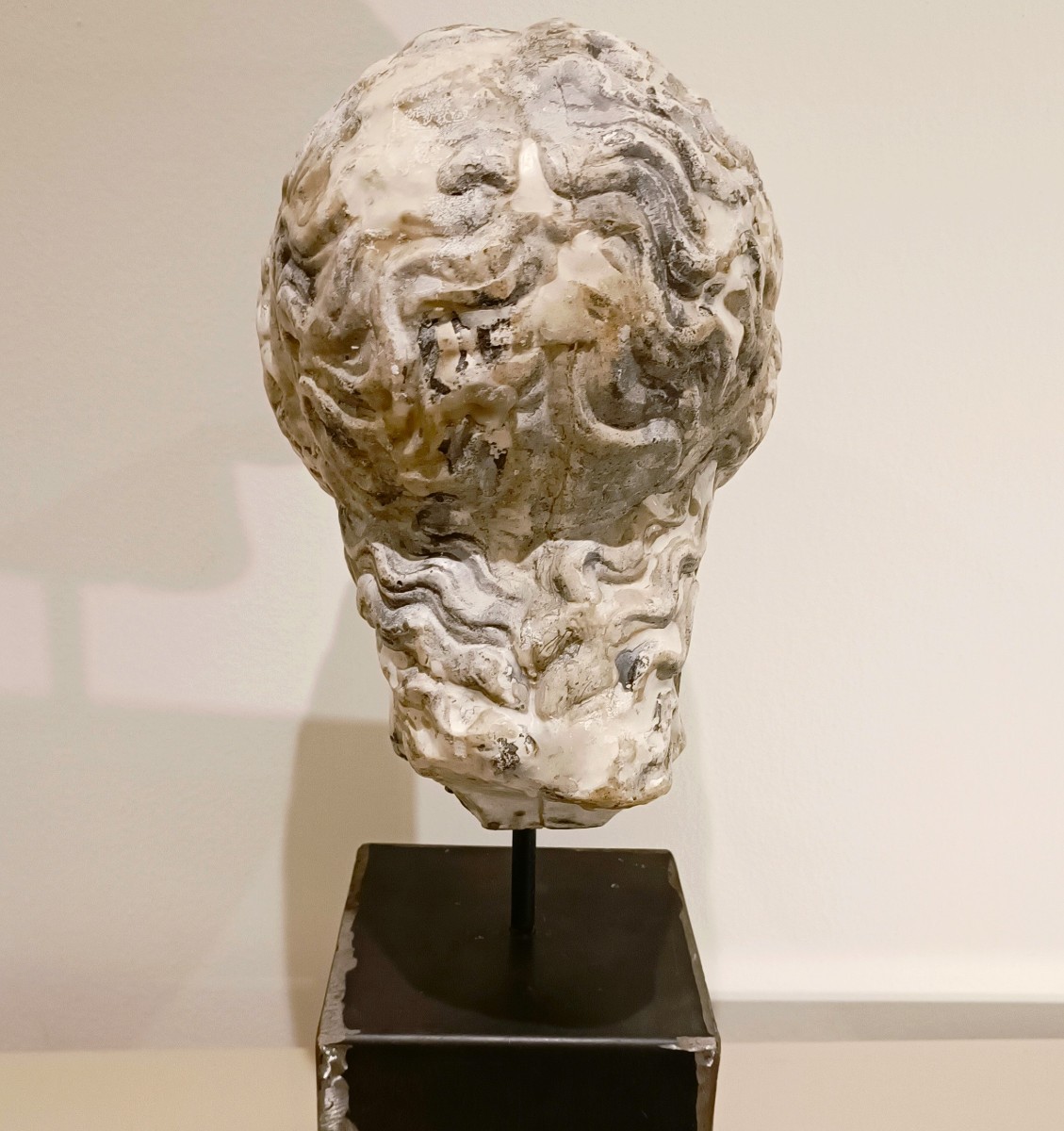 Scultura accademica primo 900 in cera – Testa di Hera-photo-6