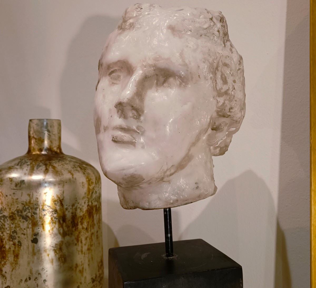 Scultura accademica del ‘900 in cera – Testa di Afrodite-photo-2