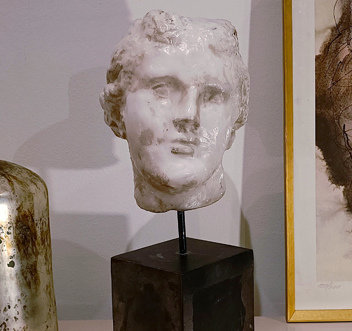 Scultura accademica del ‘900 in cera – Testa di Afrodite-photo-3