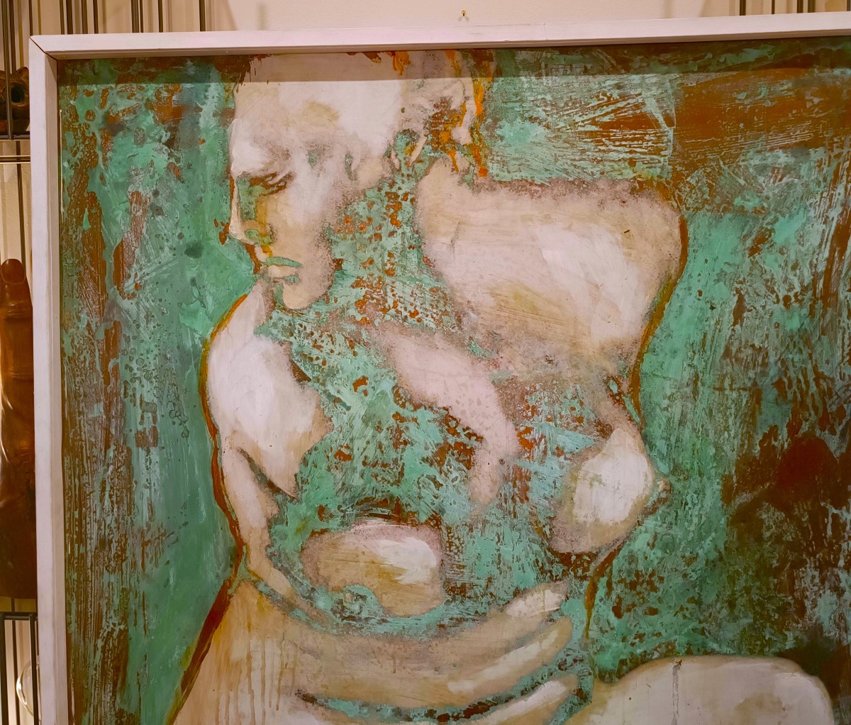 Olio su rame ossidato “Afrodite dea dell’Amore” 20 secolo-photo-3