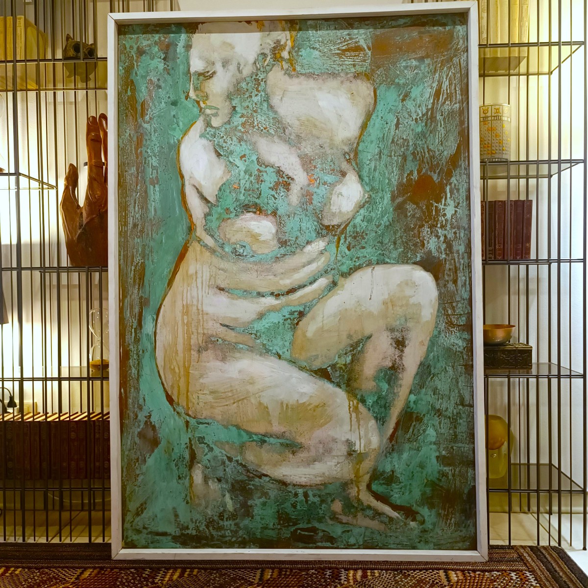 Olio su rame ossidato “Afrodite dea dell’Amore” 20 secolo