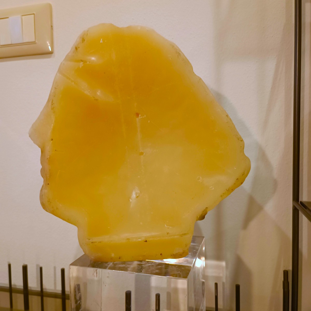 Scultura accademica del ‘900 in cera testa di Venere effetto ambra-photo-4