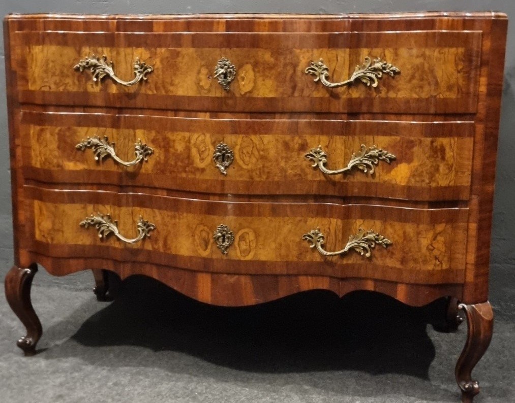 Cassettone Emiliano del ‘700 in legno di noce e olivo -photo-7