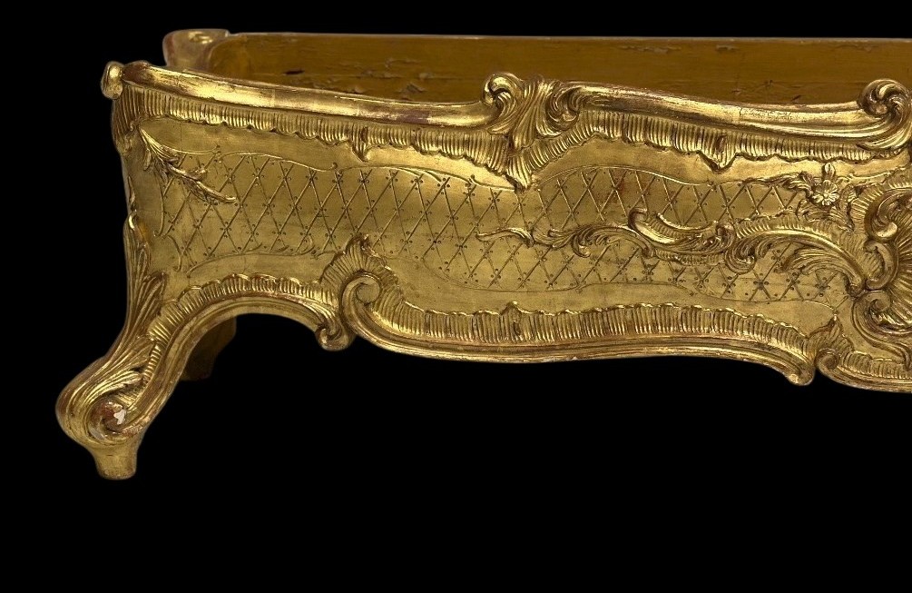 Fioriera lignea Luigi XV del 700 oro zecchino-photo-1