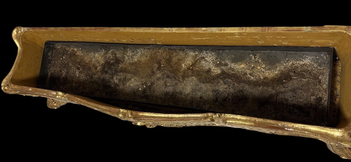 Fioriera lignea Luigi XV del 700 oro zecchino-photo-3