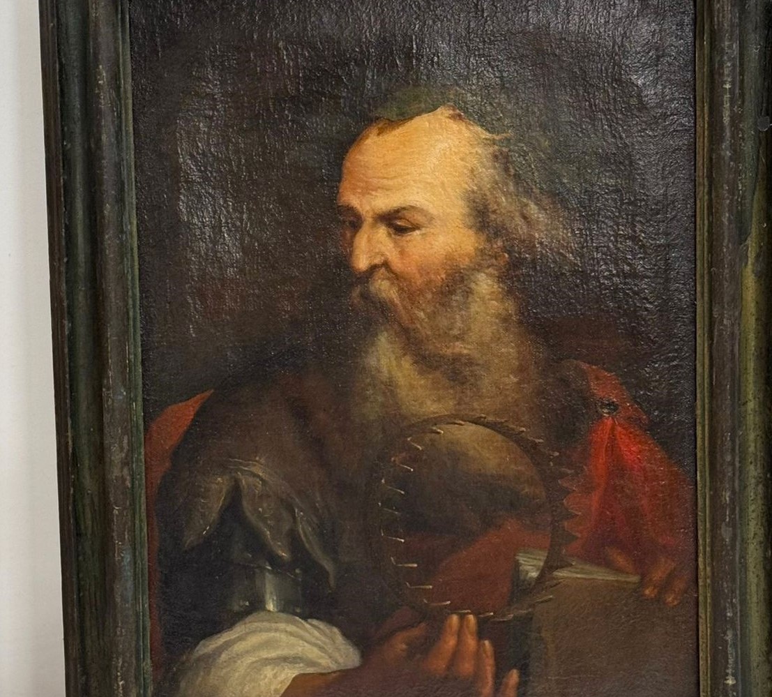 Olio su tela del 600 Archimede da Siracusa ambito Luca Giordano 1634-1705-photo-3