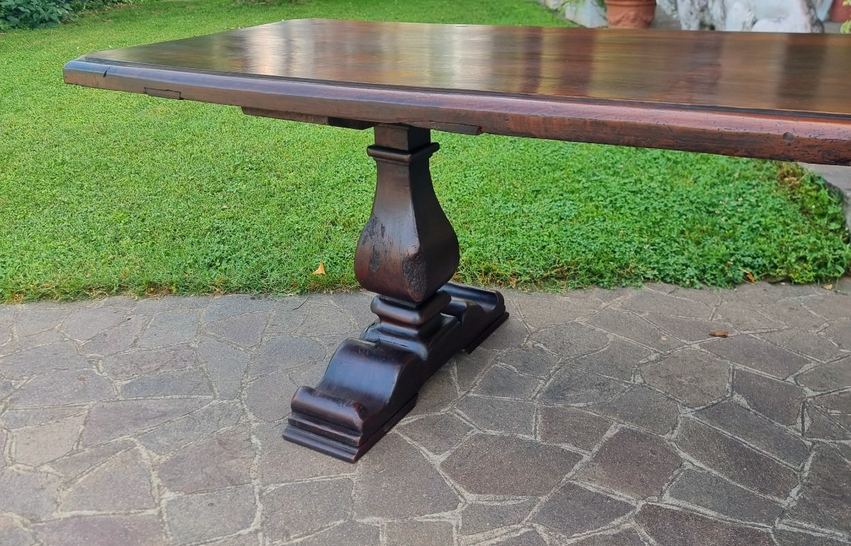 Tavolo fratino in noce del 600 Veneto da monastero-photo-3