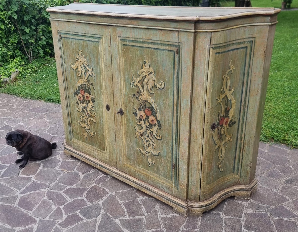 Credenza laccata veneziana del 700-photo-3