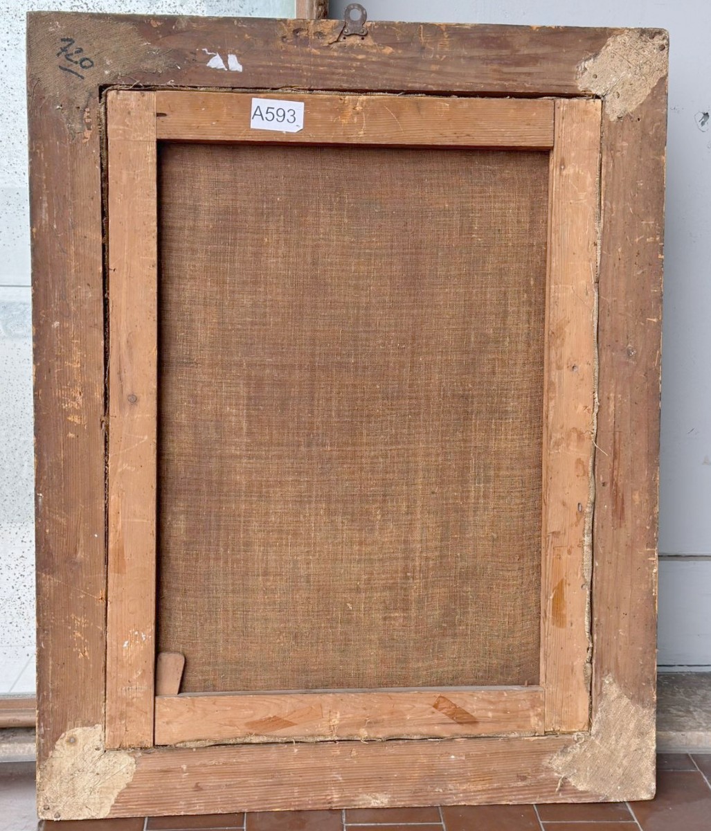 Olio su tela del 600 Archimede da Siracusa ambito Luca Giordano 1634-1705-photo-5