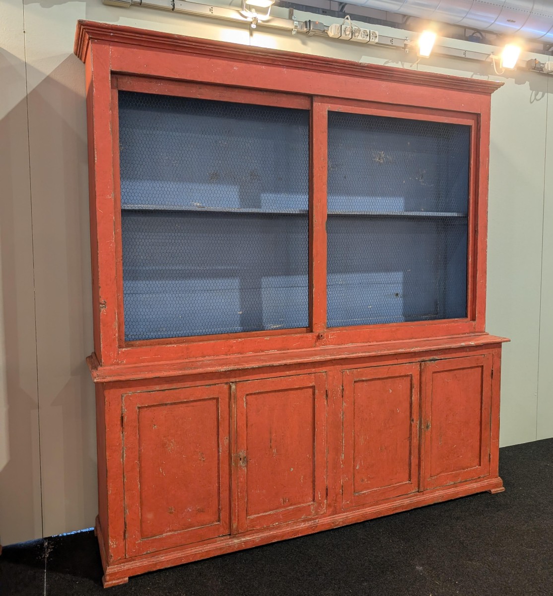 Coppia di credenze librerie fine 800 laccate vintage-photo-4