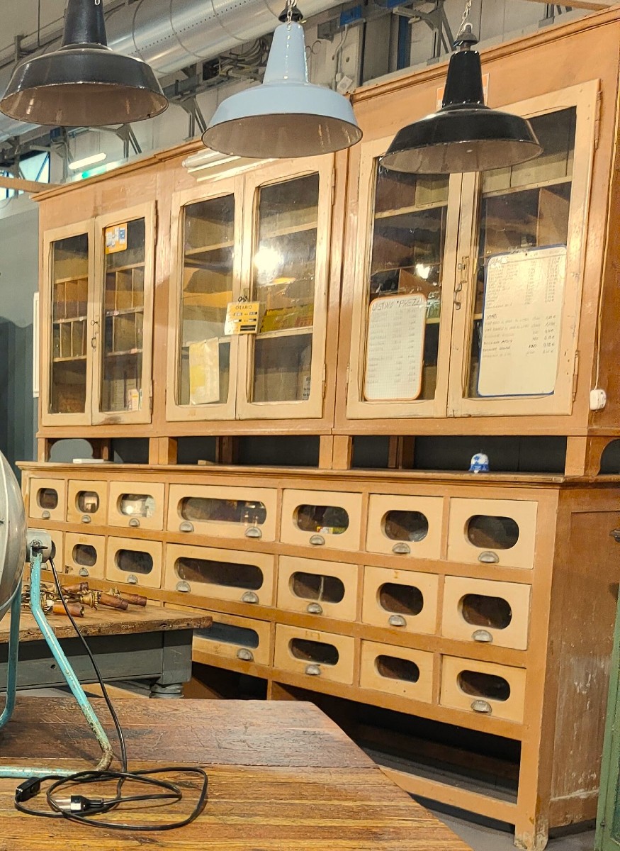 Bancone da negozio anni 1940 originale-photo-2