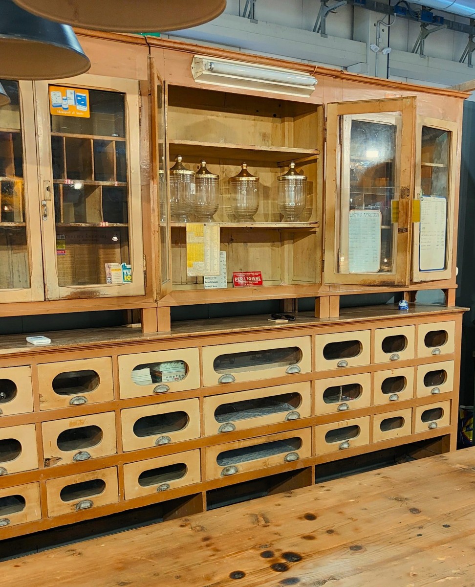 Bancone da negozio anni 1940 originale-photo-3