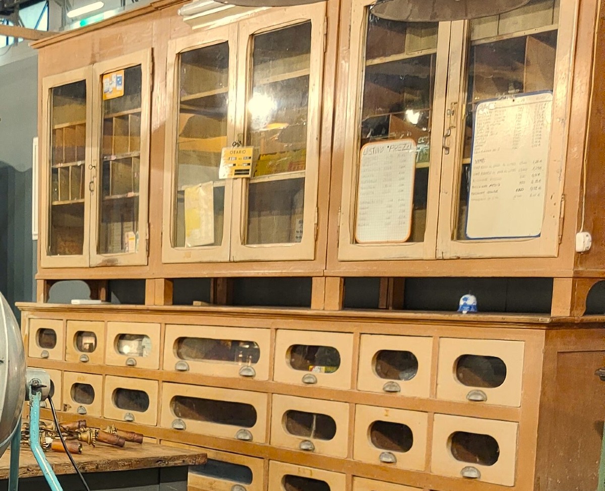 Bancone da negozio anni 1940 originale-photo-4