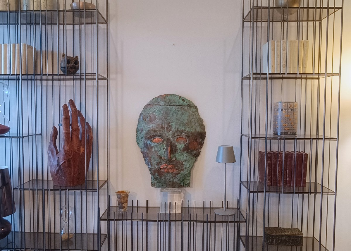 Maschera in rame 1970 Antoni Clavé-photo-2