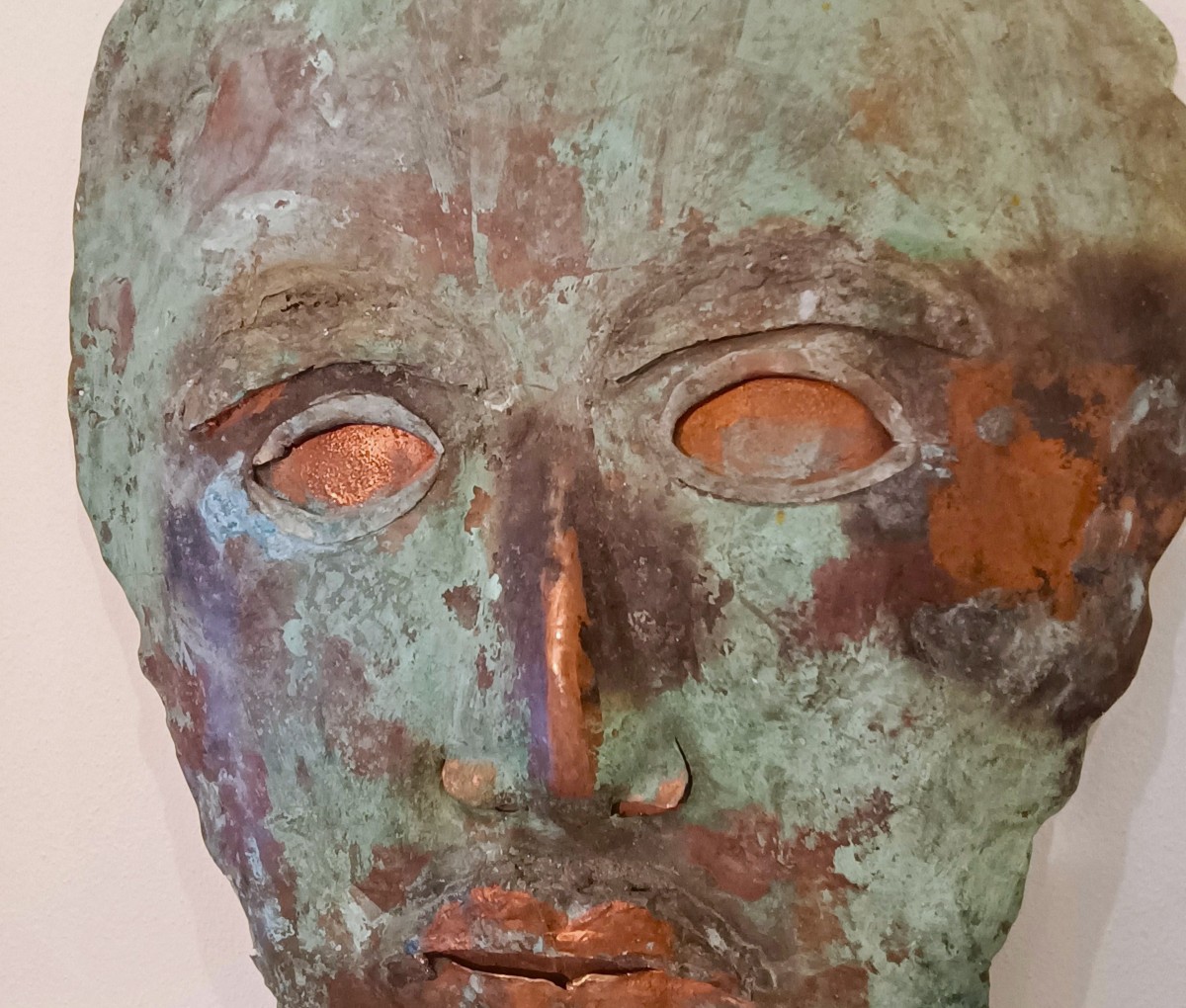 Maschera in rame 1970 Antoni Clavé-photo-3