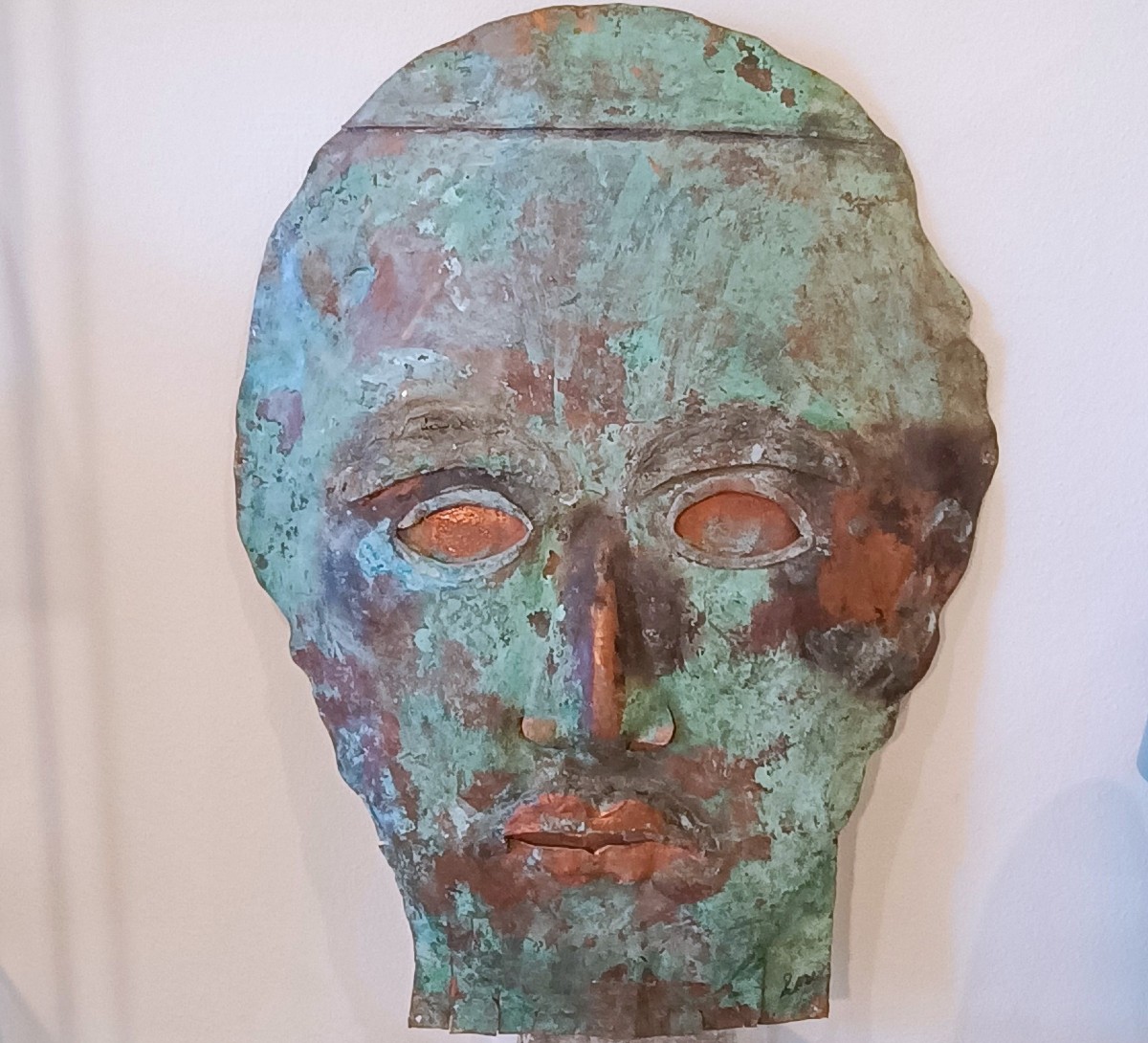 Maschera in rame 1970 Antoni Clavé-photo-1