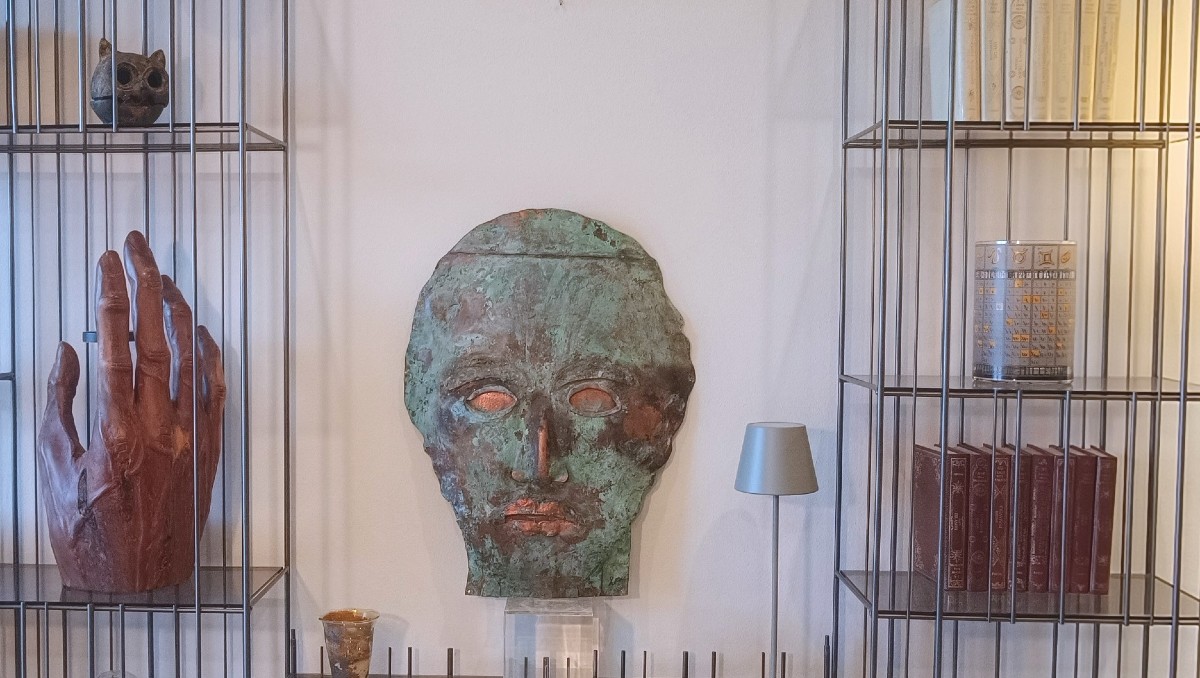 Maschera in rame 1970 Antoni Clavé-photo-2