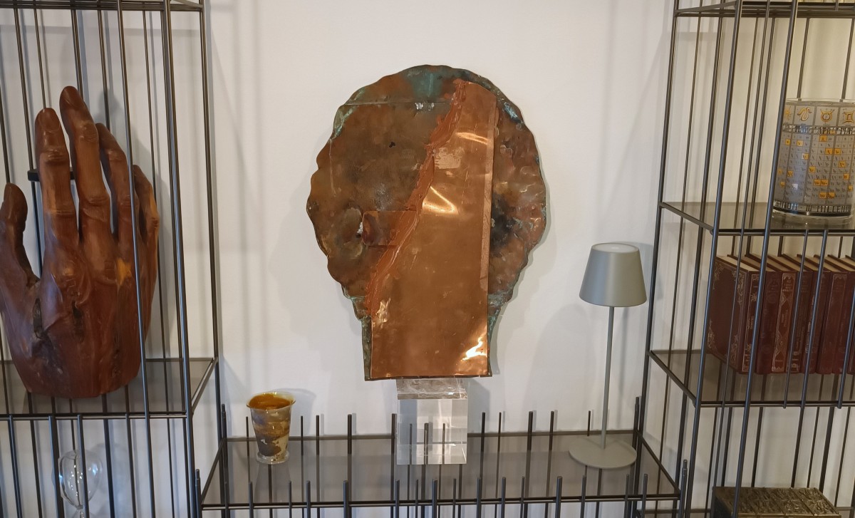 Maschera in rame 1970 Antoni Clavé-photo-3