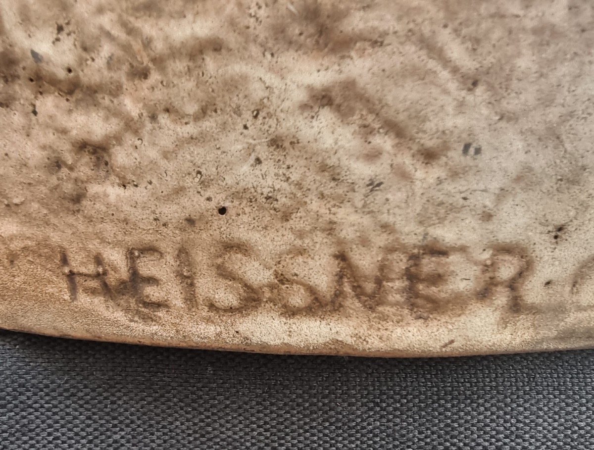 Orsetto in terracotta del 1900 firmato Heissner-photo-2