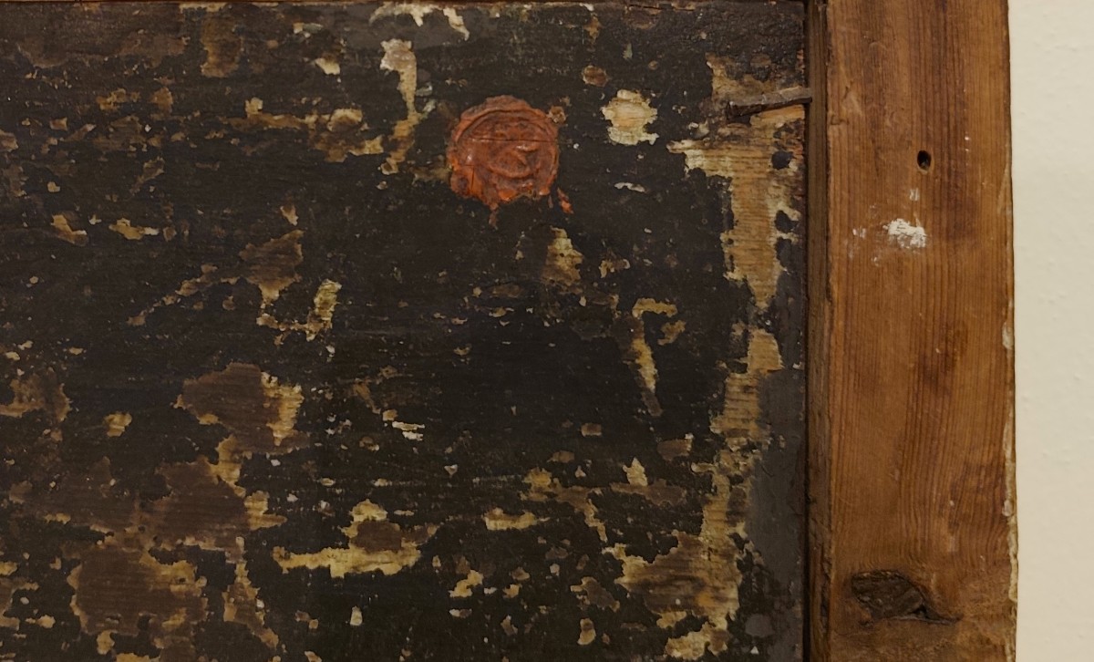 Olio su tavola ‘600 Apollo con le muse-photo-6