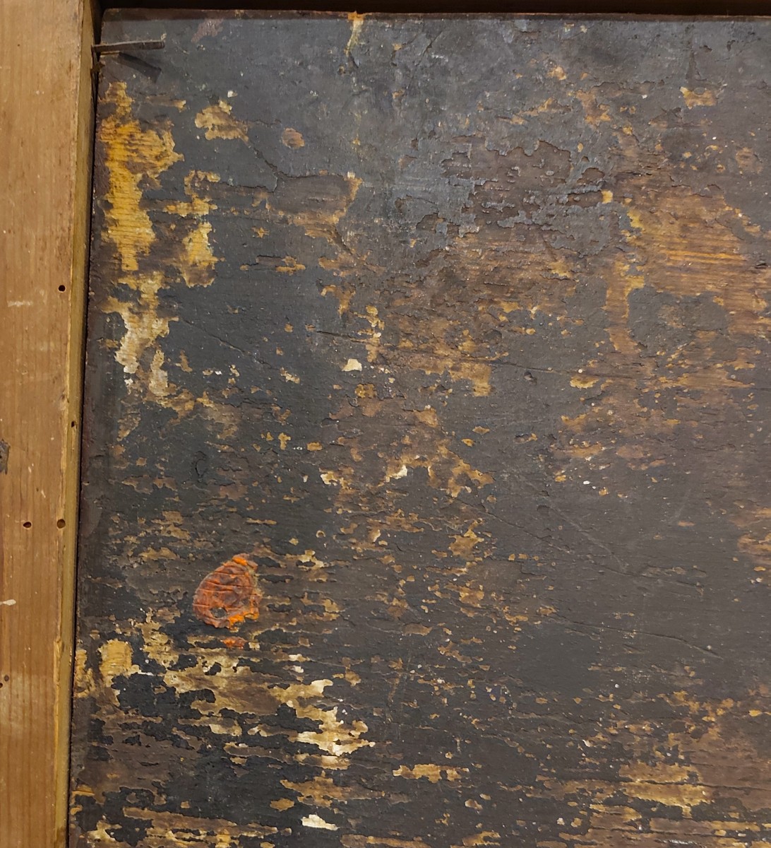 Olio su tavola ‘600 Apollo con le muse-photo-8