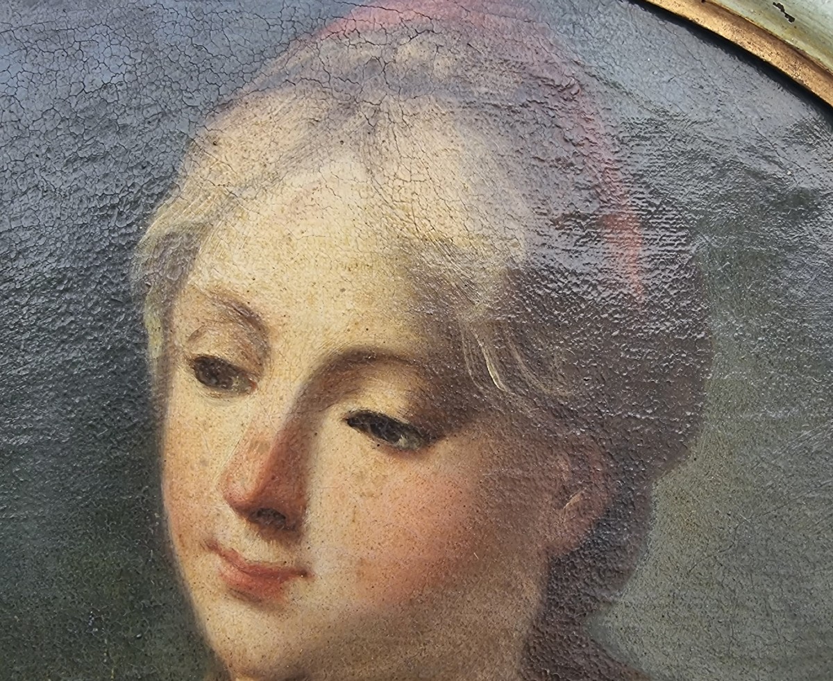 4 dipinti su tela Allegoria Arti e Mestieri Lorenzo Pasinelli 1629-1700-photo-2