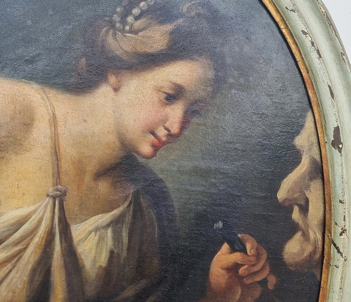 4 dipinti su tela Allegoria Arti e Mestieri Lorenzo Pasinelli 1629-1700-photo-6