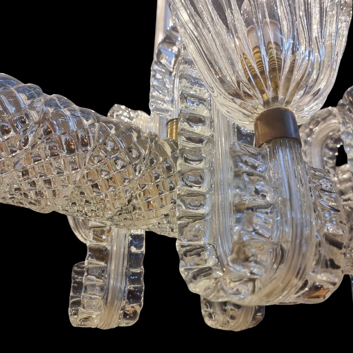 Lampadario originale Murano 1940 di Ercole Barovier-photo-6