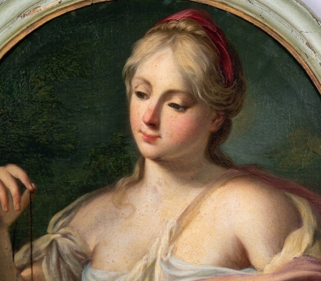 4 dipinti su tela Allegoria Arti e Mestieri Lorenzo Pasinelli 1629-1700-photo-2