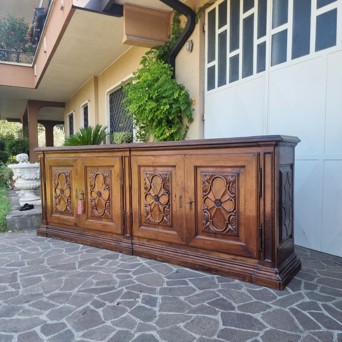 Credenza in noce del 700 da villa torinese-photo-2